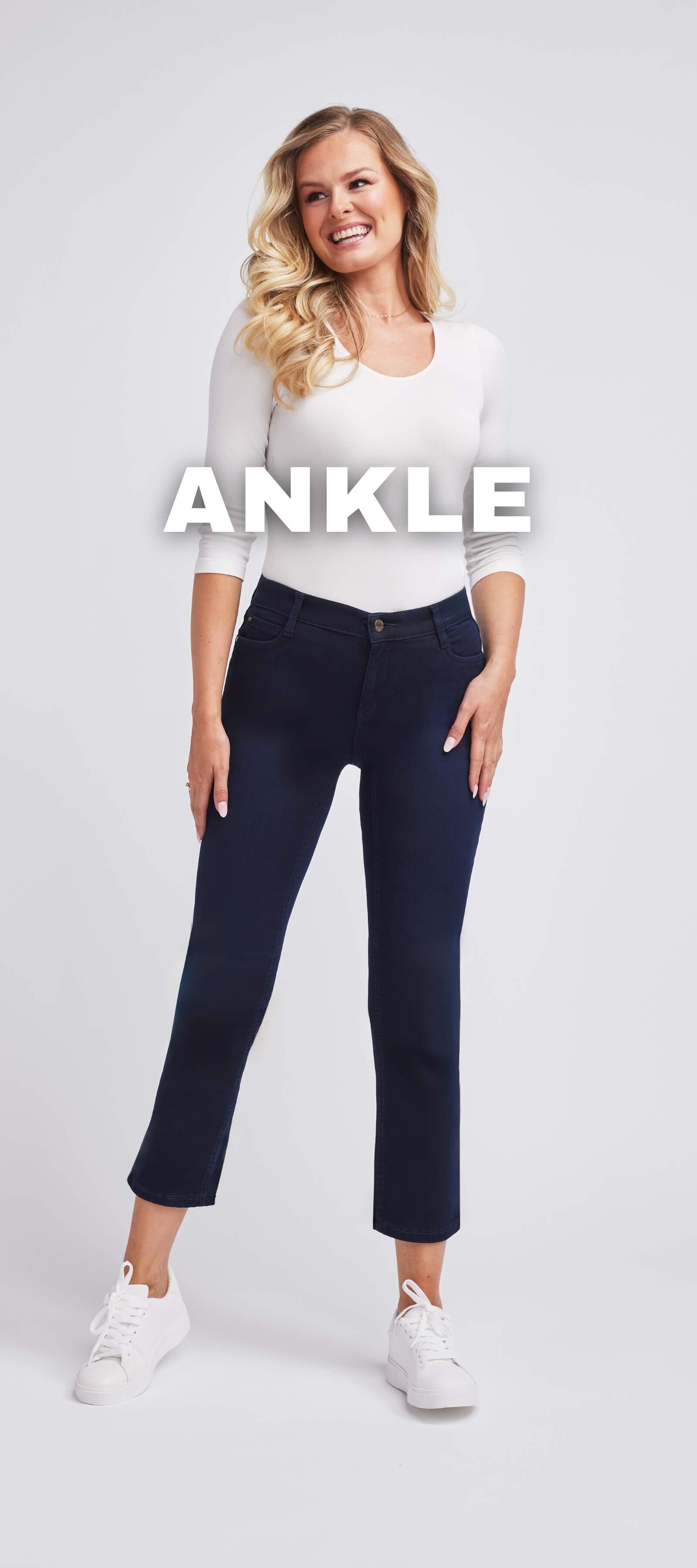 Wonderjeans Ankle Damenjeans in kurzer Länge, figurbetont und modisch