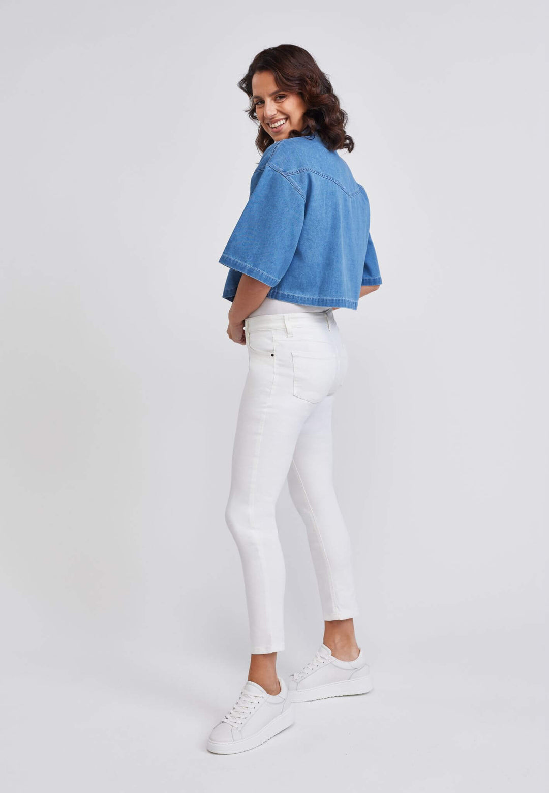 wonderjeans Ankle White