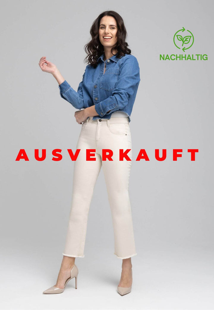 wonderjeans Ankle Wide Ecru
