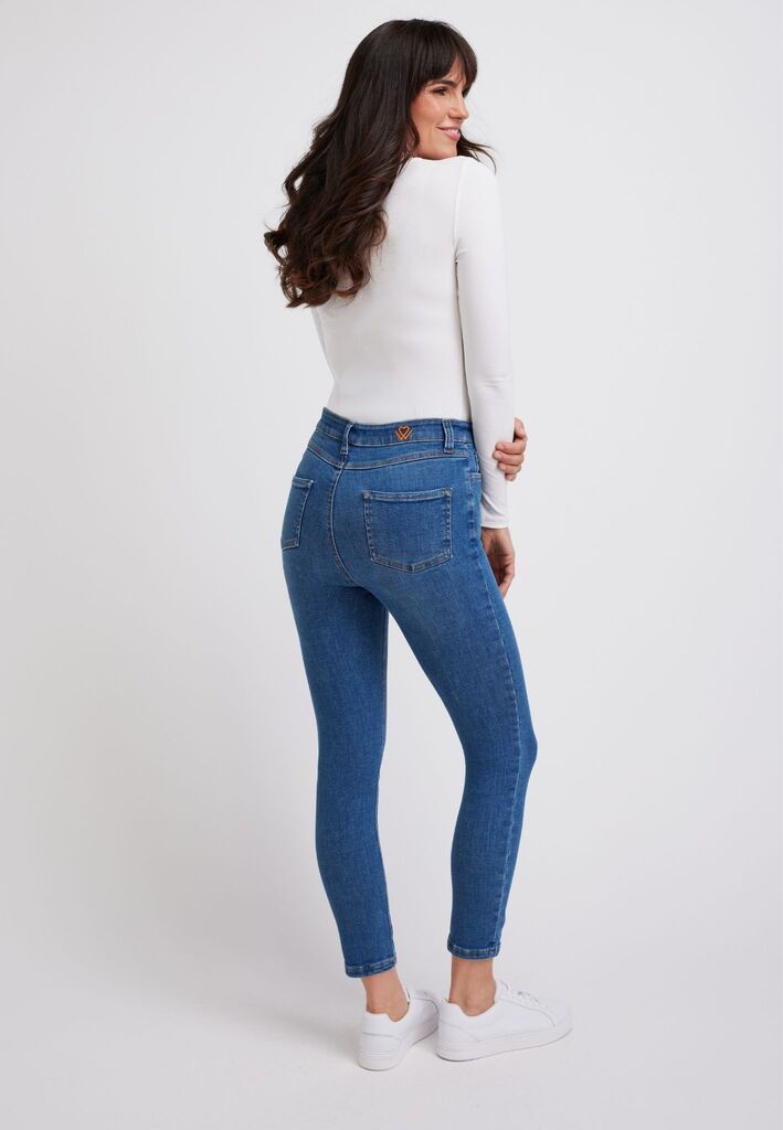 wonderjeans High Waist Authentic Blue Washed