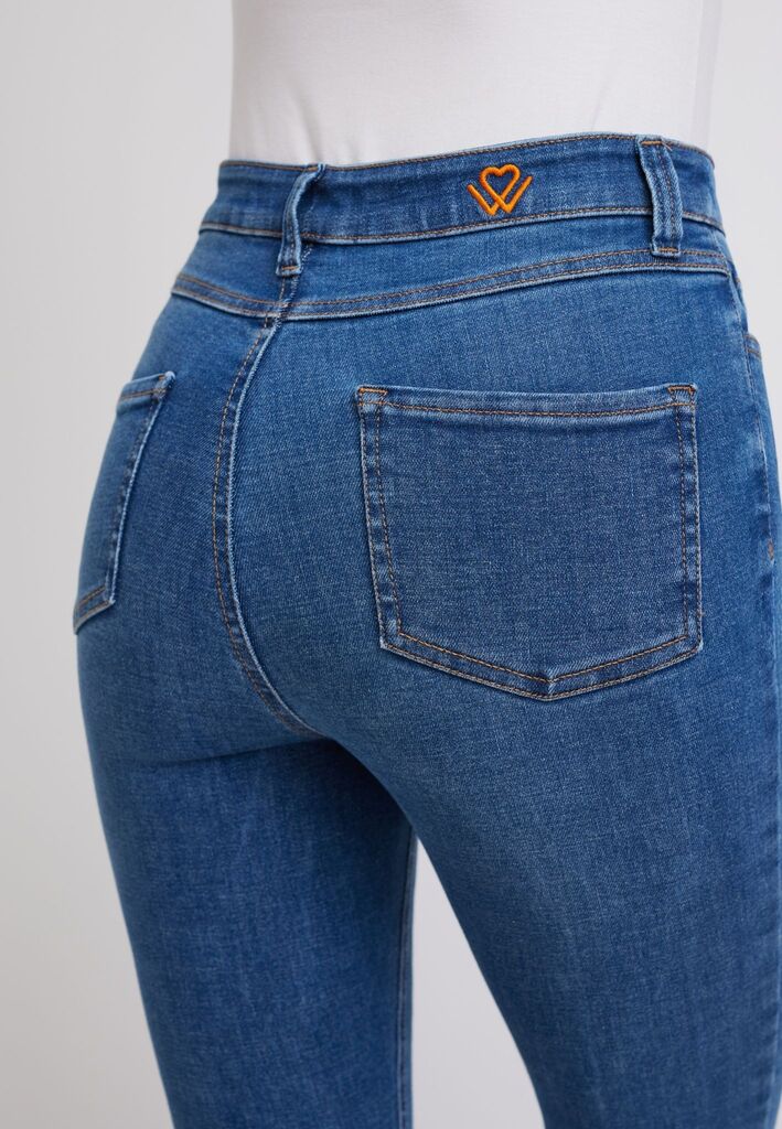 wonderjeans High Waist Authentic Blue Washed