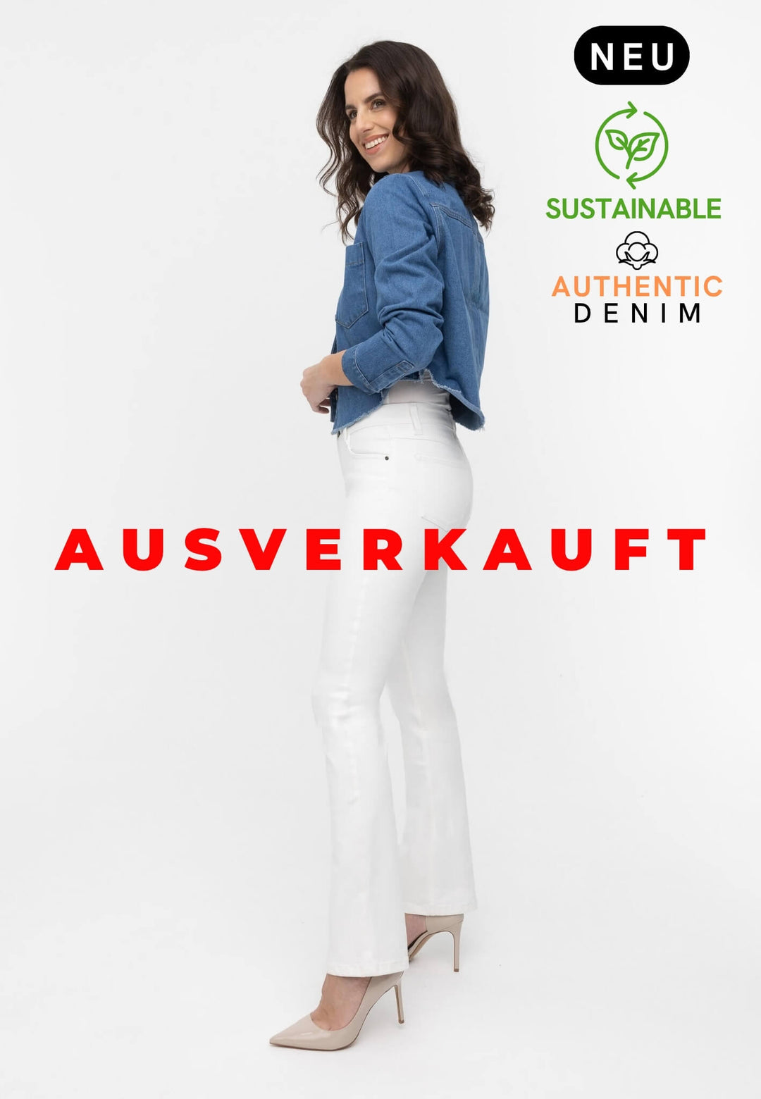 wonderjeans Bootcut Authentic White