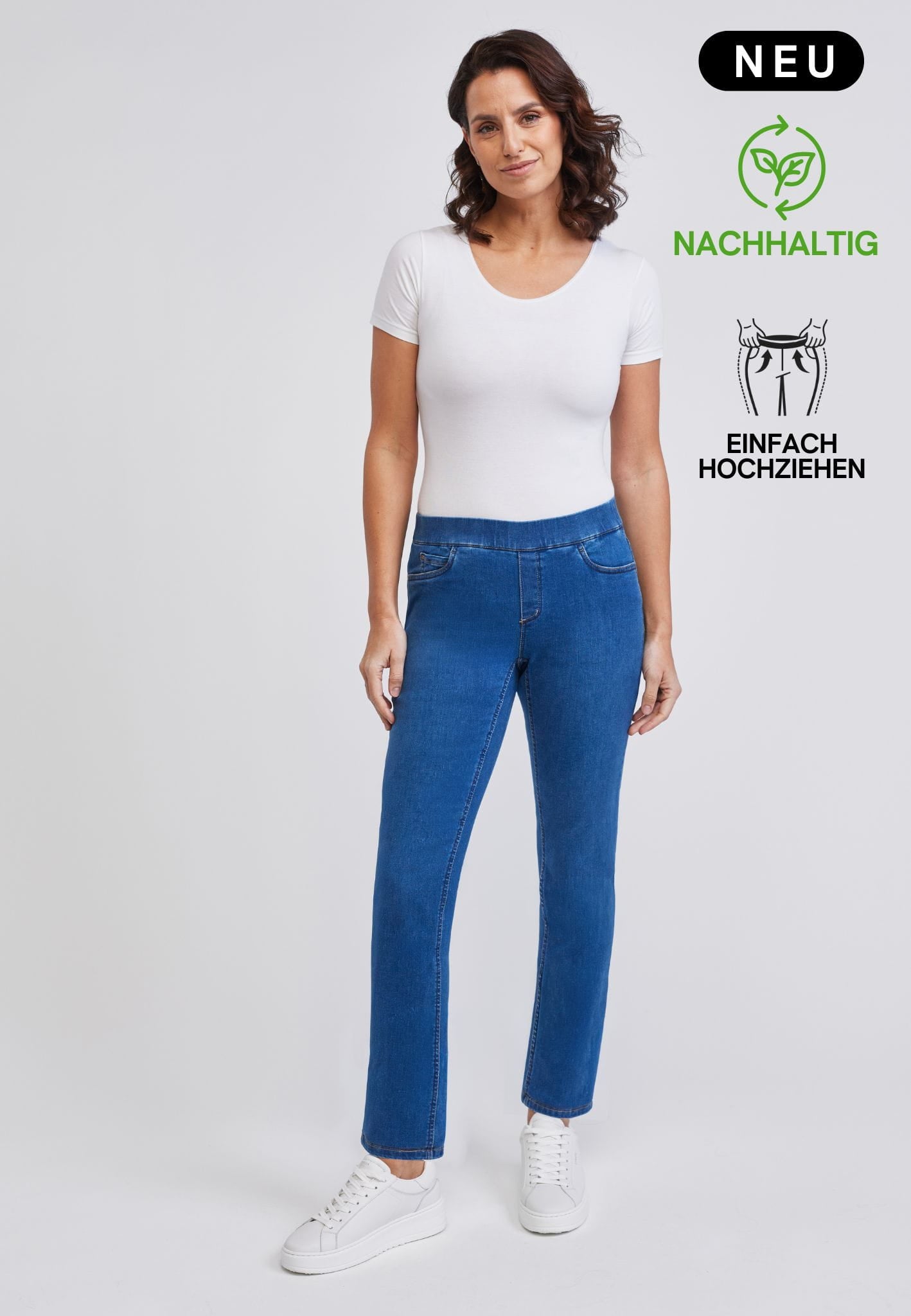 wonderjeans Pull On Super Stone Blue