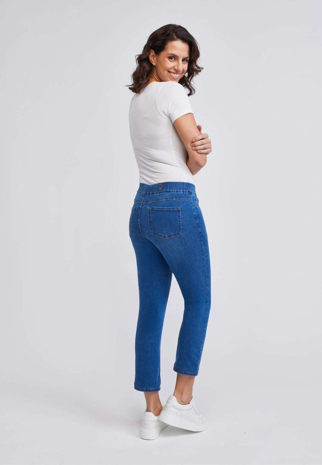 wonderjeans Ankle Pull On Super Stone Blue