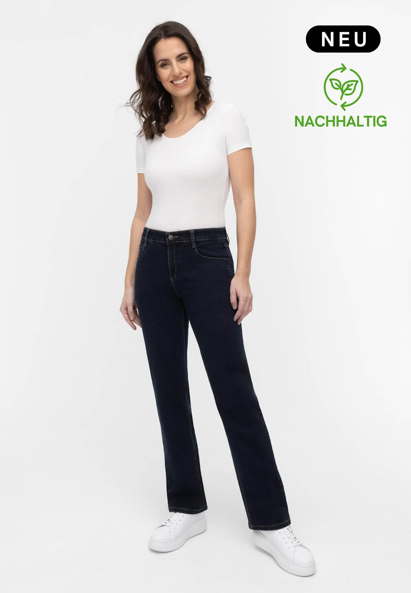 wonderjeans Relaxed Straight Blue Black