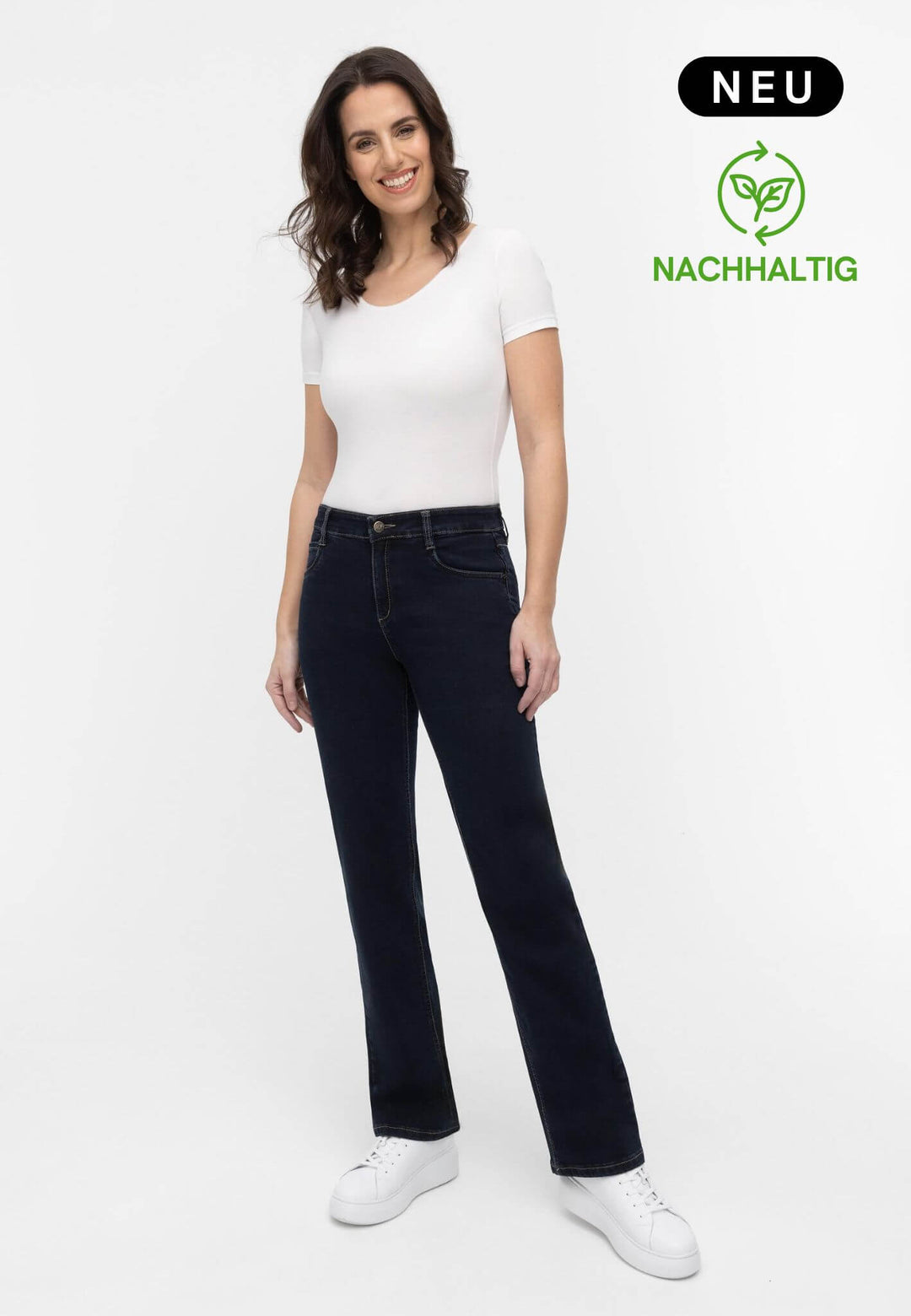 wonderjeans Relaxed Straight Blue Black