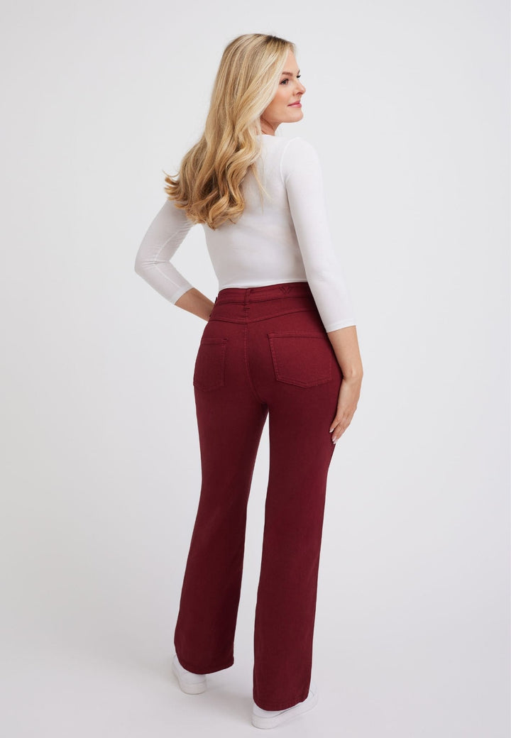 wonderjeans Relaxed Straight Burgundy