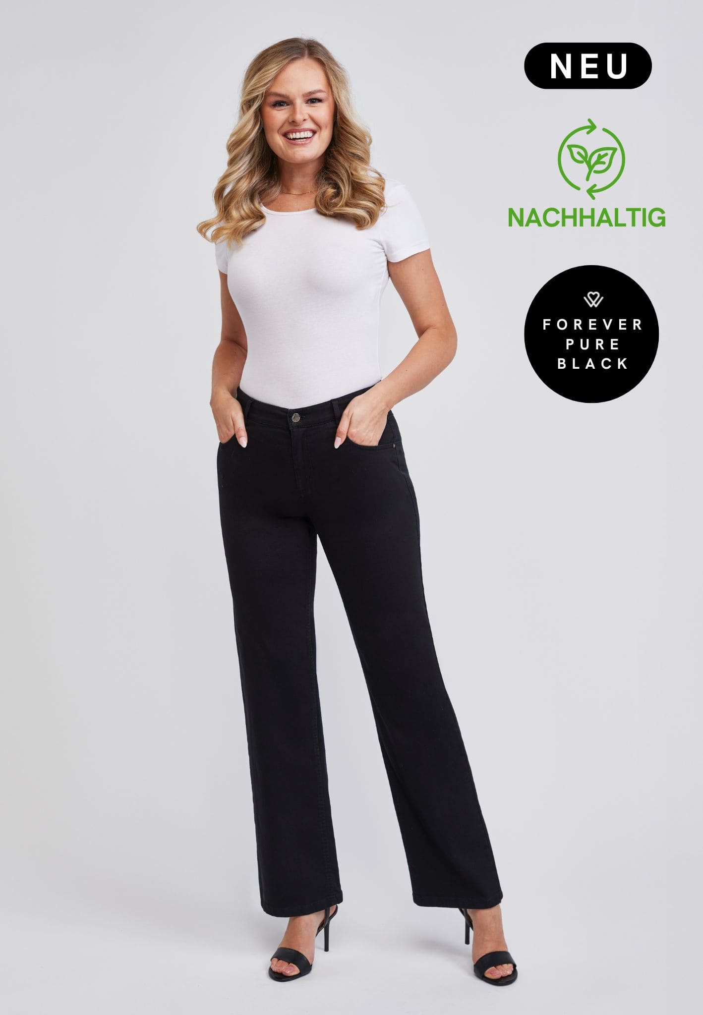 wonderjeans Relaxed Straight Forever Pure Black