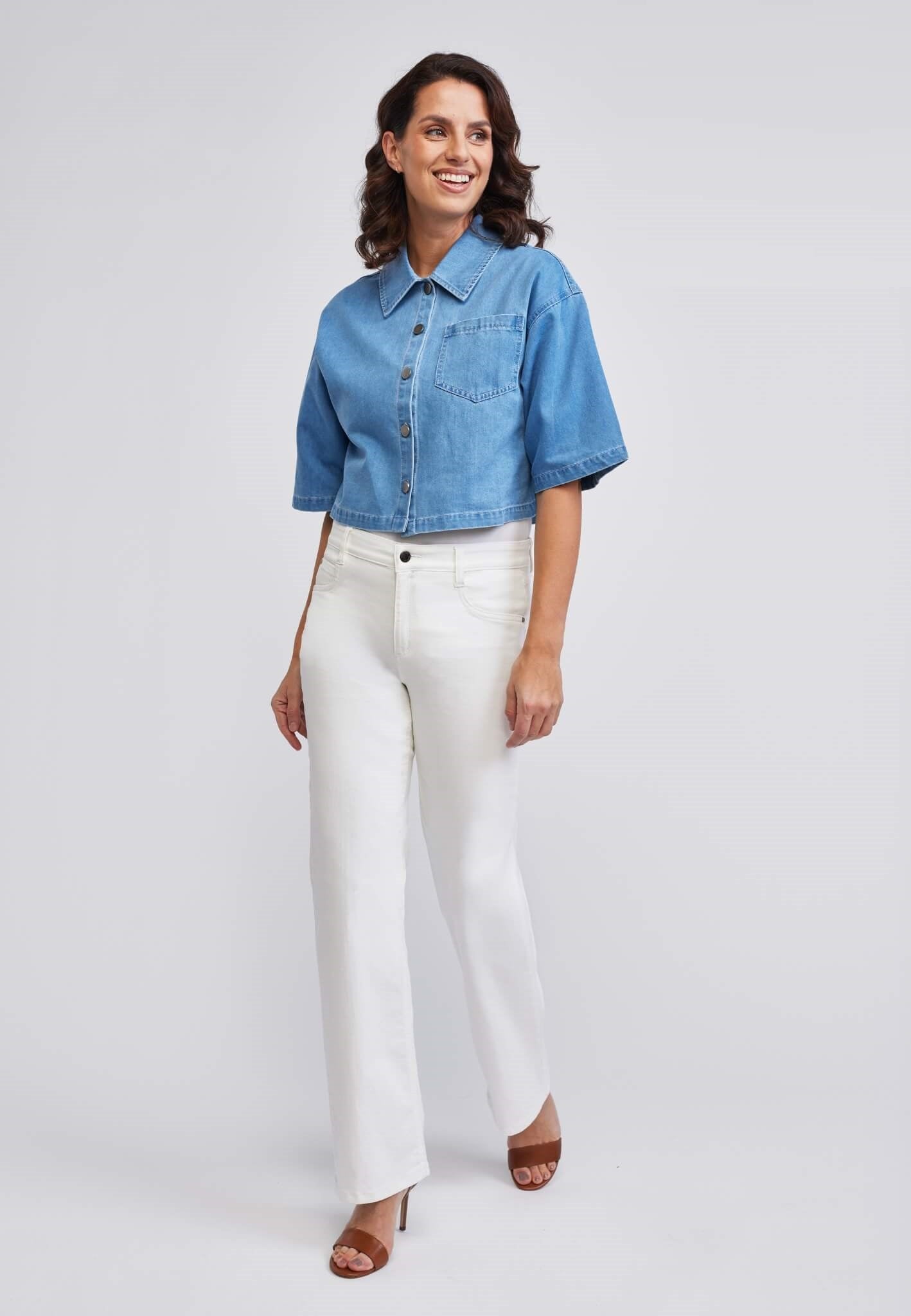 wonderjeans Relaxed Straight White