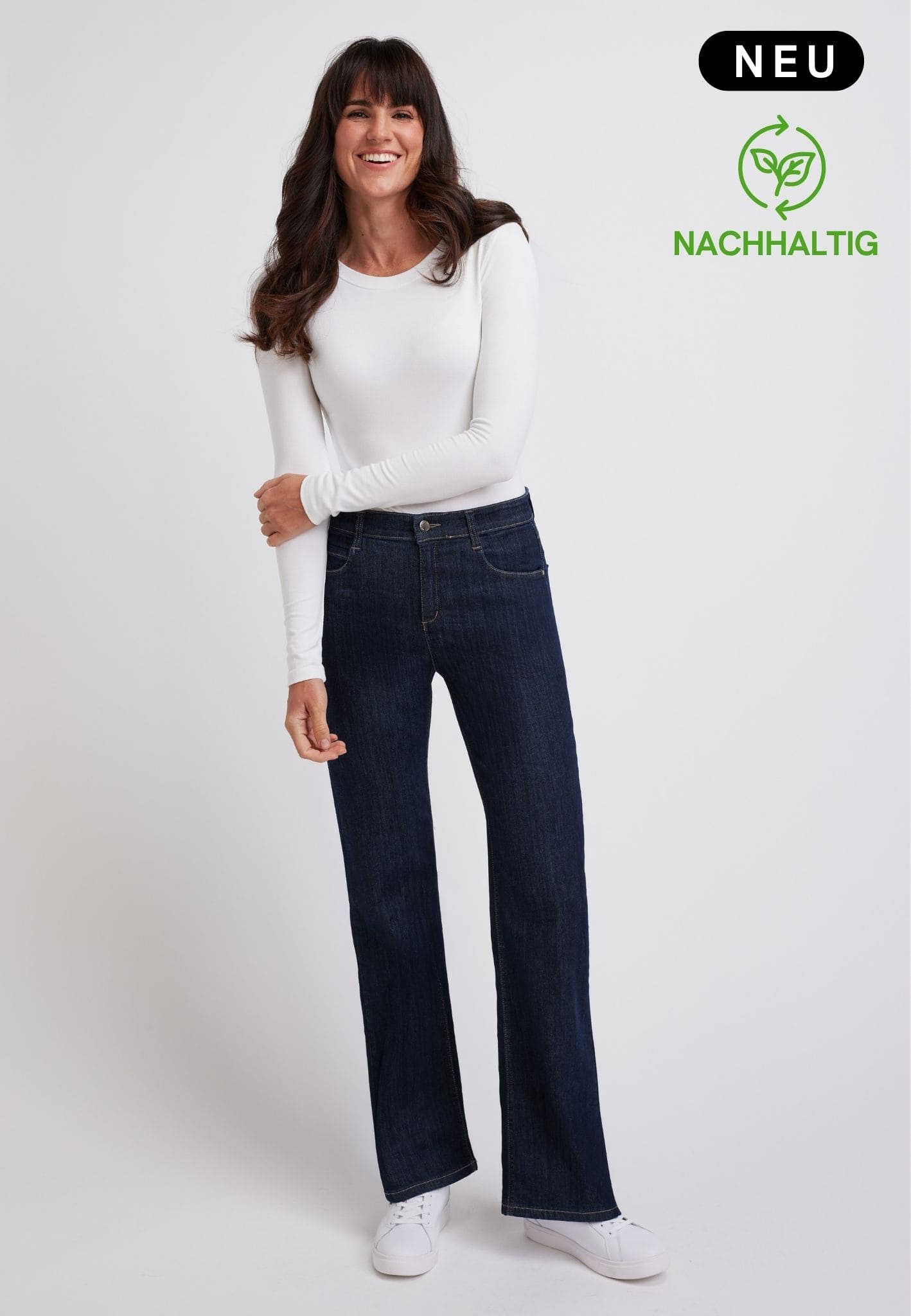 wonderjeans Relaxed Wide Blue Rinse