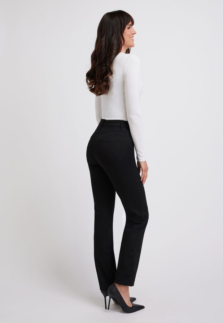 wonderjeans High Waist Straight Black Techno