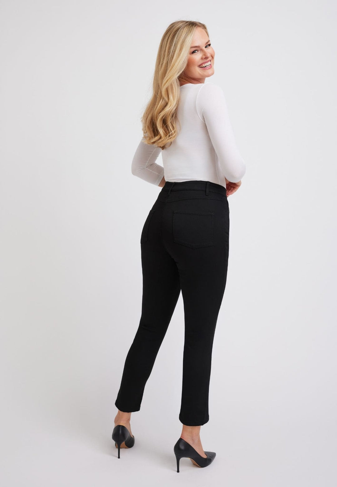 wonderjeans High Waist Black Techno